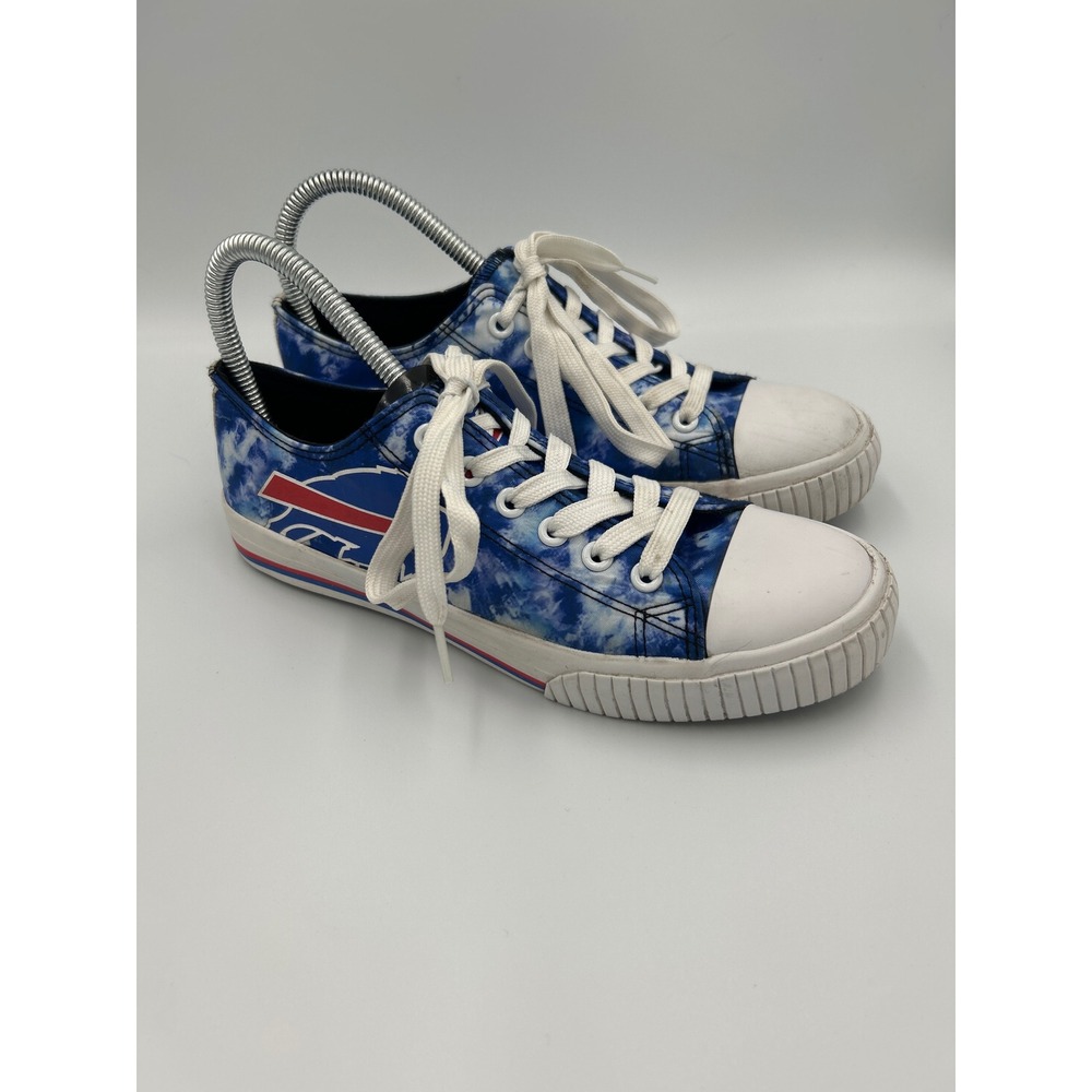 FOCO Buffalo Bills Tie Dye Canvas Low Top Sneakers Women's Size 8 - Picture 2 of 8